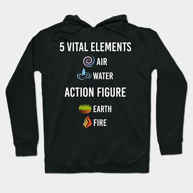 5 Elements Action Figure Hoodie by blakelan128